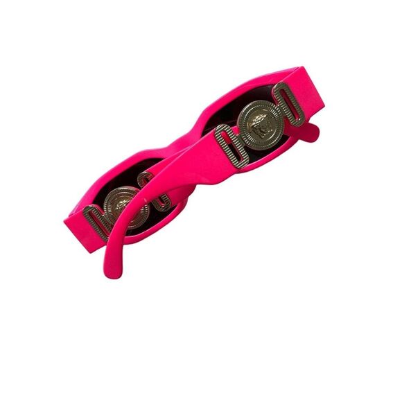 VERSACE EUC Medusa Biggie Square Sunglasses Authentic Pink Gold main image 5